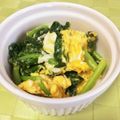 そらいろ猫's cooksnap of when they made カブの葉副菜☆カブの葉の玉子とじ☆.