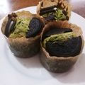 ＊momami＊'s cooksnap of when they made 我が家の抹茶・オレオマフィン.