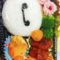 クック657GD0☆'s cooksnap of when they made キャラ弁 ベイマックスおにぎり.