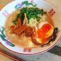 ふくのすけの母ちゃん's cooksnap of when they made 豚足の煮汁で！すっきり濃厚 豚骨ラーメン.