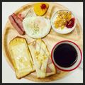 choco831's cooksnap of when they made ピザに憧れた☆メープルチーズトースト♪.