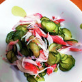 美幸♪'s cooksnap of when they made 簡単☆きゅうりとカニかまの酢のもの.