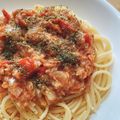 ねこ's cooksnap of when they made 夫が大絶賛！生トマト・ツナ・玉葱のパスタ.