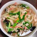 nyapple's cooksnap of when they made 神奈川ご当地ラーメン【サンマーメン】.