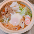 ハリーだよ☆'s cooksnap of when they made 超簡単！切って乗せて煮るだけ鍋焼きうどん.