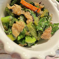 ☻'s cooksnap of when they made 【レンジ】ほうれん草とひじきの胡麻和え.