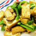U☆kaoru's cooksnap of when they made 簡単！美味！厚揚げピーマン椎茸の味噌炒め.