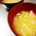 ふうはっちゃん's cooksnap of when they made 白菜だけ味噌汁＊決めては出し！.