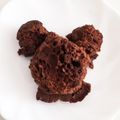 まめ郎's cooksnap of when they made バレンタインHMレンジひとくちブラウニー.