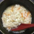 愛とココ's cooksnap of when they made 卵雑炊.