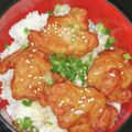 かもねぎ's cooksnap of when they made 甘辛タレで、唐揚げ丼！.