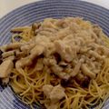 クック5FI59B☆'s cooksnap of when they made スモークチキンのナッツクリームパスタ.