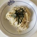 ハリーホース's cooksnap of when they made 明太子クリームパスタ★生クリームなし濃厚.