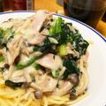 よたろう47☆'s cooksnap of when they made ☆ほうれん草とベーコンのクリームパスタ☆.