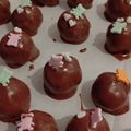 。こしあん。。's cooksnap of when they made 余りのガナッシュで低コストなロリポップ♩.