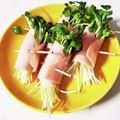 七星てんとう's cooksnap of when they made お弁当♬♫ かいわれのハムマヨチーズ巻き.