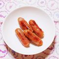 カレンガール's cooksnap of when they made ウインナーの生ハム巻き焼き✿.