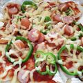 くまちーこ's cooksnap of when they made 残り野菜で！フライパン餅ピザ.