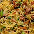 MULA's cooksnap of when they made 焼豚と水菜のパスタ.