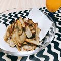 ぽんしゅラブ子's cooksnap of when they made ごぼうを炒めて作る！塩味☆ごぼうチップス.