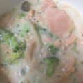 マスカル12's cooksnap of when they made 簡単！銀鮭クリームスープ☆生クリーム不要.