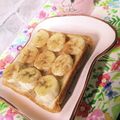 chako106HM's cooksnap of when they made ハニーシナモンバナナトースト.