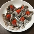 うーラブ's cooksnap of when they made バレンタインに、チョコ苺大福.