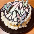 a100q200's cooksnap of when they made バレンタイン・鬼滅の刃風蝶イメージケーキ.
