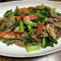 クック8J0LFQ☆'s cooksnap of when they made 牛肉と小松菜の中華とろみ炒め.