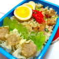 YUH♡ママ's cooksnap of when they made 焼き鳥残りで♪卵を生かしたアレンジ炒飯♪.