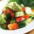 horseland's cooksnap of when they made きゅうりとアボカドの彩りサラダ.