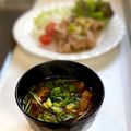 かっちゃん杉's cooksnap of when they made 生姜焼き丼とおみそしる.
