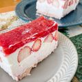 越後のえっちゃん's cooksnap of when they made オーブン不要で苺ムースチーズケーキ.
