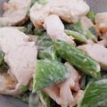 ちょこひよ's cooksnap of when they made 笹身とスナップえんどうの梅マヨネーズ和え.