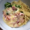 あまあまなつ's cooksnap of when they made 超簡単♡牛乳と全卵であっさりカルボナーラ.
