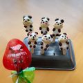 Maron夢's cooksnap of when they made バレンタイン簡単大量可愛い★パンダチョコ.