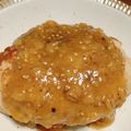 ぷうちゃんちゃん's cooksnap of when they made ポークハンバーグ☆甘みそソース♪.