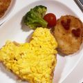クック甘党。's cooksnap of when they made バレンタイン♥卵とろとろ本命オムライス.