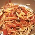 ちーくんちのごはん's cooksnap of when they made 簡単☆ベーコンとしめじのトマトパスタ.
