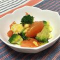 yopiko07's cooksnap of when they made トマトとブロッコリーのシンプル卵炒め.
