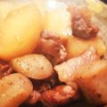 ミニピンピッコ's cooksnap of when they made 鳥ももと大根蒟蒻のピリ辛生姜炒め煮込み.