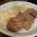 ‍haru's cooksnap of when they made ステーキ&ガーリックライス♪.