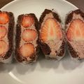 ごくうくん's cooksnap of when they made チョコゴールドの いちごサンド.
