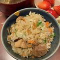 ナイフス's cooksnap of when they made せりの炊き込みご飯.