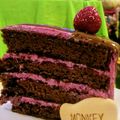 RAM子's cooksnap of when they made カシスとチョコの4段ネイキッドケーキ.