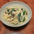 へのへのもへの's cooksnap of when they made 娘作♡ほうれん草の和風スパゲッティー♡.