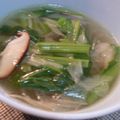 ポメリー's cooksnap of when they made 小松菜とねぎの春雨スープ.