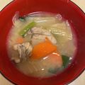 ピーナッツ子♪'s cooksnap of when they made 牡蠣の一杯で食べ応え充分お味噌汁.