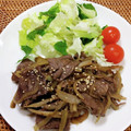 さくらスキップ's cooksnap of when they made 牛肉とごぼうと玉ねぎの甘辛炒め*+.