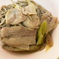 67luna's cooksnap of when they made 暖まるよ～豚バラ＆ゴボウの蕎麦♪生姜風味.